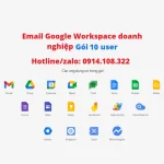 Email google domain riêng 10 user