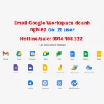 Email domain riêng Google 20 user giá rẻ