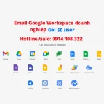 Email domain riêng Google 50 user giá rẻ
